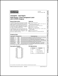 74ACQ373PC Datasheet