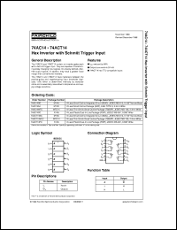 74ACT14MTCX Datasheet