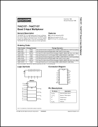 74ACT157MTCX Datasheet