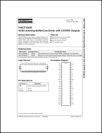 74ACT16245TTR Datasheet