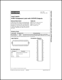 74ACT16374DL Datasheet