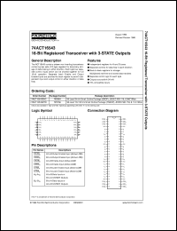 74ACT16543DGGR Datasheet