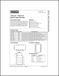74ACT175MTCX Datasheet