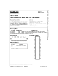 74ACT18823MTD Datasheet