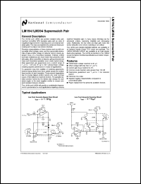 LM394H Datasheet