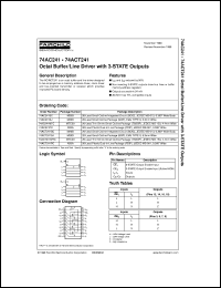 74ACT241MTCX Datasheet
