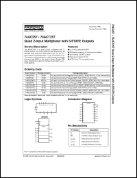 74ACT257MTCX Datasheet