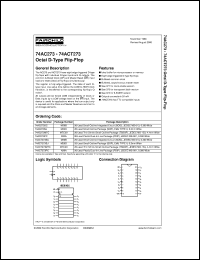 74ACT273MTCX Datasheet