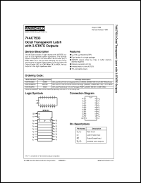 74ACT533MTCX Datasheet