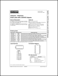 74ACT574MTC Datasheet