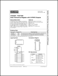 74ACT646SCX Datasheet