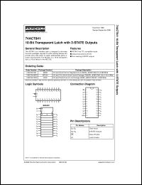 74ACT841MTCX Datasheet