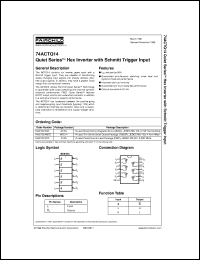 74ACTQ14MTCX Datasheet
