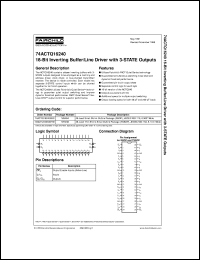 74ACTQ16240SSCX Datasheet