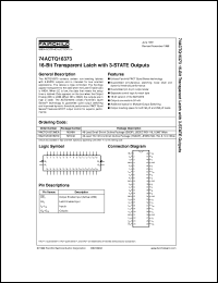 74ACTQ16373MTDX Datasheet