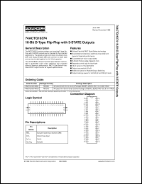 74ACTQ16374SSCX Datasheet