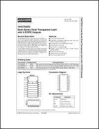 74ACTQ573SC Datasheet