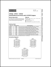 74F244MSAX Datasheet