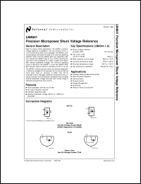 LM4041AIZ-1.2 Datasheet