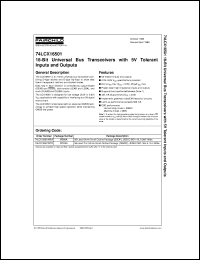 74LCX16501MEAX Datasheet