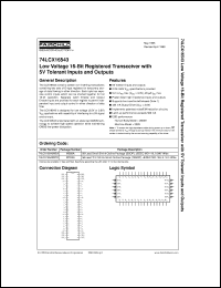 74LCX16543MEA Datasheet