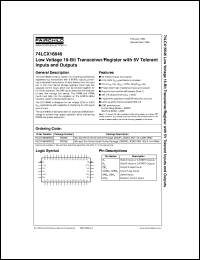 74LCX16646MEAX Datasheet