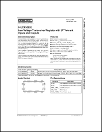 74LCX16652MEAX Datasheet