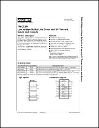 74LCX244MSAX Datasheet