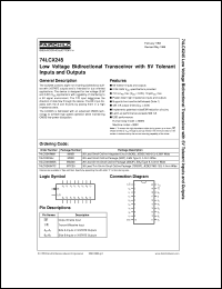 74LCX245MSAX Datasheet