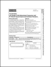 74LCXP16245MEAX Datasheet