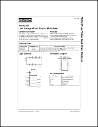 74LVQ157SCX Datasheet