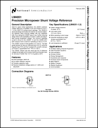 LM4051BIM3X-1.2 Datasheet
