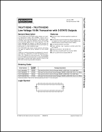 74LVTH16245MTDX Datasheet