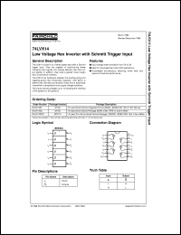 74LVX14MSCX Datasheet