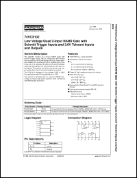 74VCX132MTCX Datasheet
