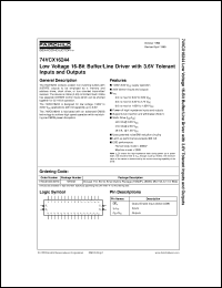 74ALVC16244MTDX Datasheet