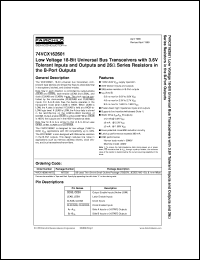 74VCX162601MTD Datasheet
