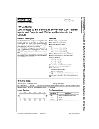 74VCX162827MEAX Datasheet