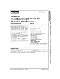 74VCX162835MTDX Datasheet