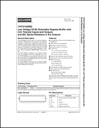 74VCX162838MTD Datasheet