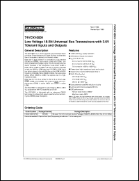 74VCX16501MTDX Datasheet