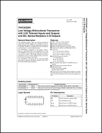 74VCX2245MTC Datasheet