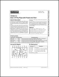 74VHC112MTCX Datasheet