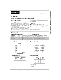 74VHC125MTCX Datasheet