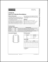 74VHC139MTCX Datasheet