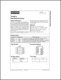 74VHC14MSCX Datasheet