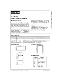 74VHC153MTCX Datasheet