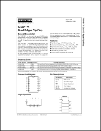 74VHC175MTCX Datasheet