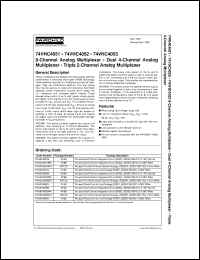 74VHC4052MTCX Datasheet