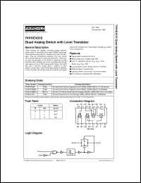 74VHC4316MTCX Datasheet